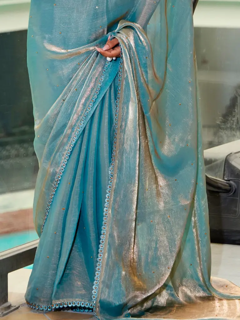 turquoise-embellished-mono-satin-saree.webp