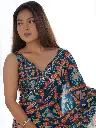 bottle-green-printed-sequins-chinon-sarees (2).webp