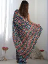 bottle-green-printed-sequins-chinon-sarees (1).webp