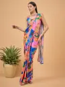 Bohemian Printed Crepe Silk Ready to Wear Saree